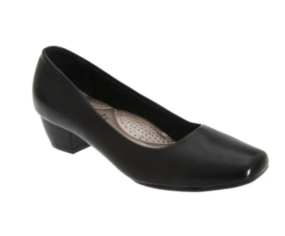 Heel Plain Court Shoes