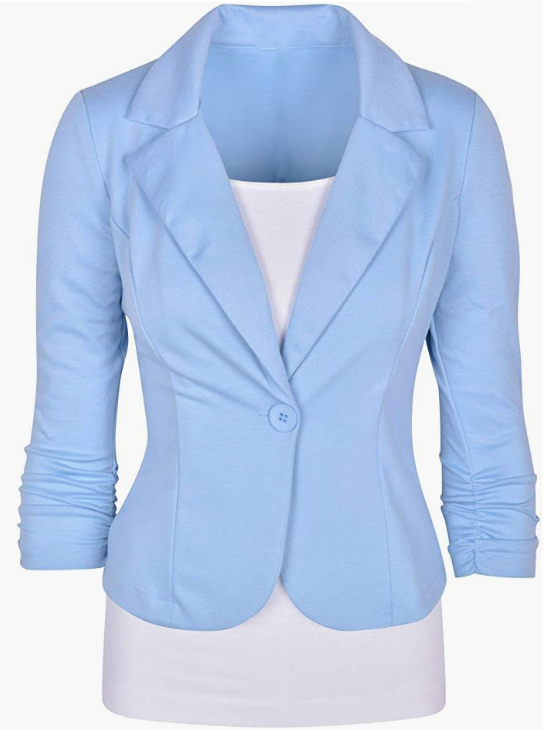 Women's Office Blazer, Knit Blazer