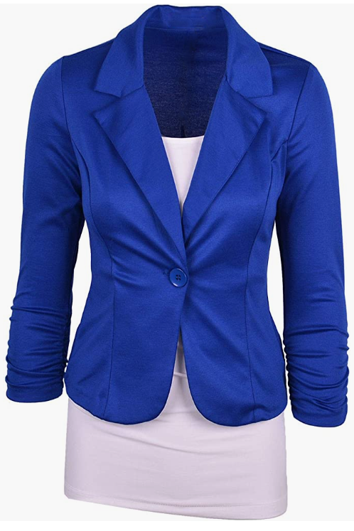 Women's Office Blazer, Knit Blazer