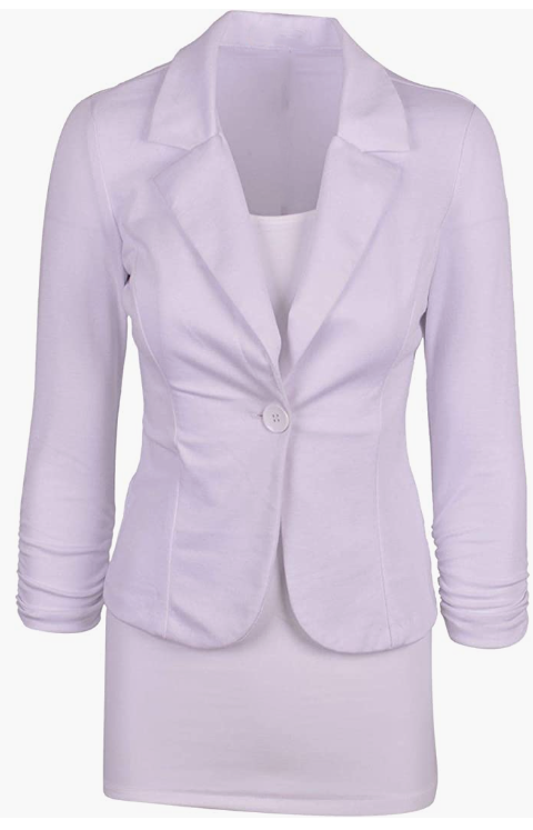 Women's Office Blazer, Knit Blazer