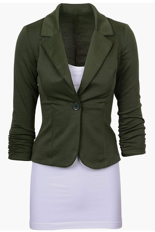 Women's Office Blazer, Knit Blazer