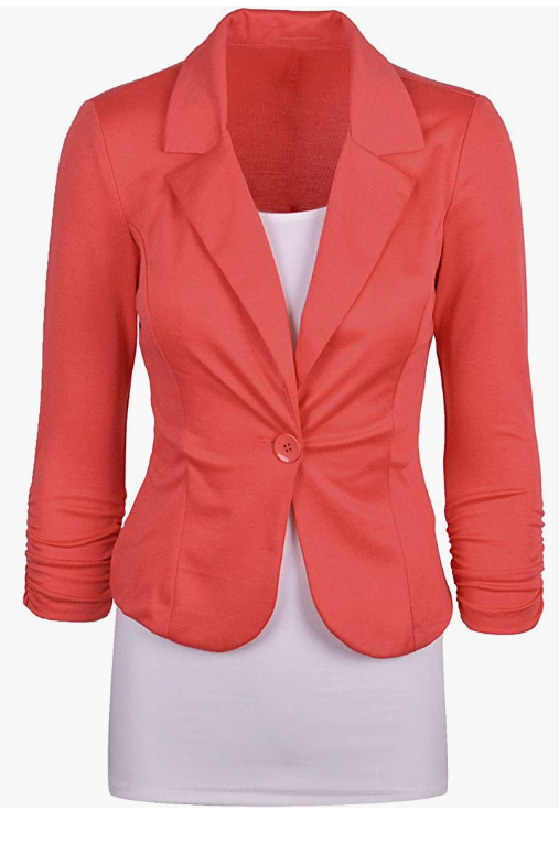 Women's Office Blazer, Knit Blazer