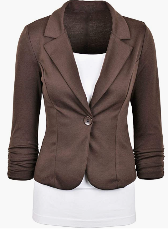 Women's Office Blazer, Knit Blazer