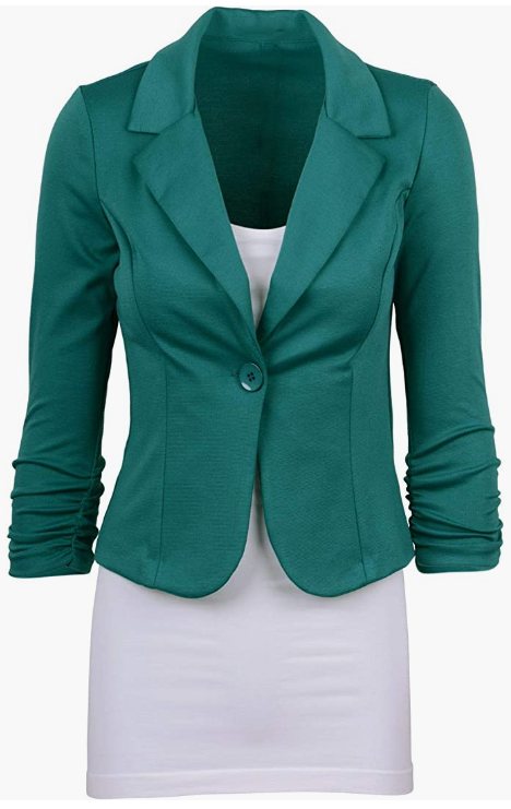 Women's Office Blazer, Knit Blazer