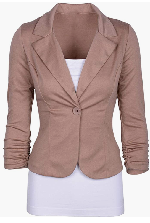 Women's Office Blazer, Knit Blazer