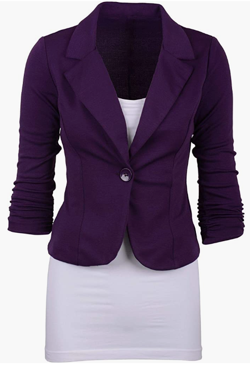 Women's Office Blazer, Knit Blazer