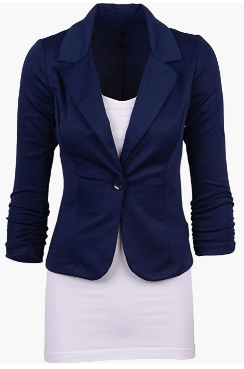 Women's Office Blazer, Knit Blazer