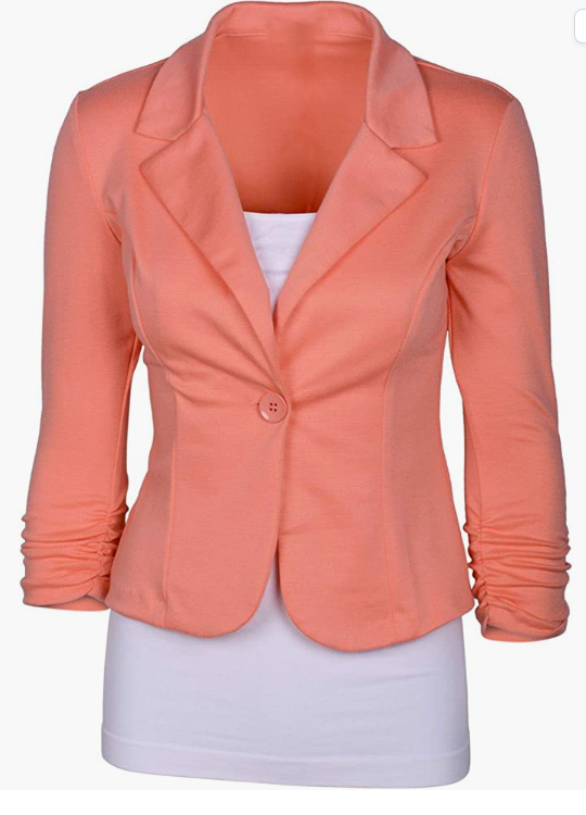 Women's Office Blazer, Knit Blazer