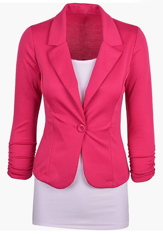 Women's Office Blazer, Knit Blazer