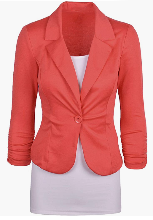 Women's Office Blazer, Knit Blazer