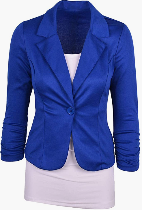 Women's Office Blazer, Knit Blazer