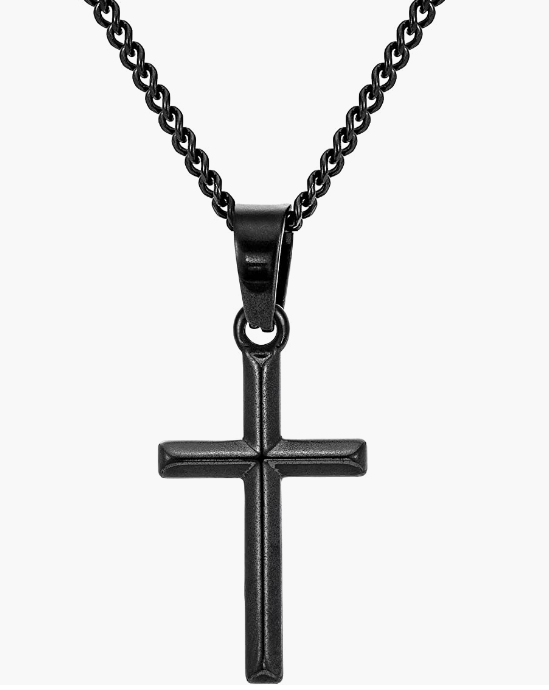 Cross Mens Necklace Simple Jewelry Gift for Men Women, 2