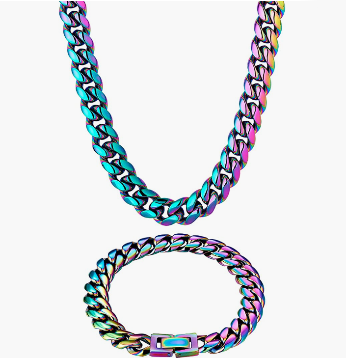 Rainbow Color Stainless Steel, Anti-Allergies Anti-Tarnish