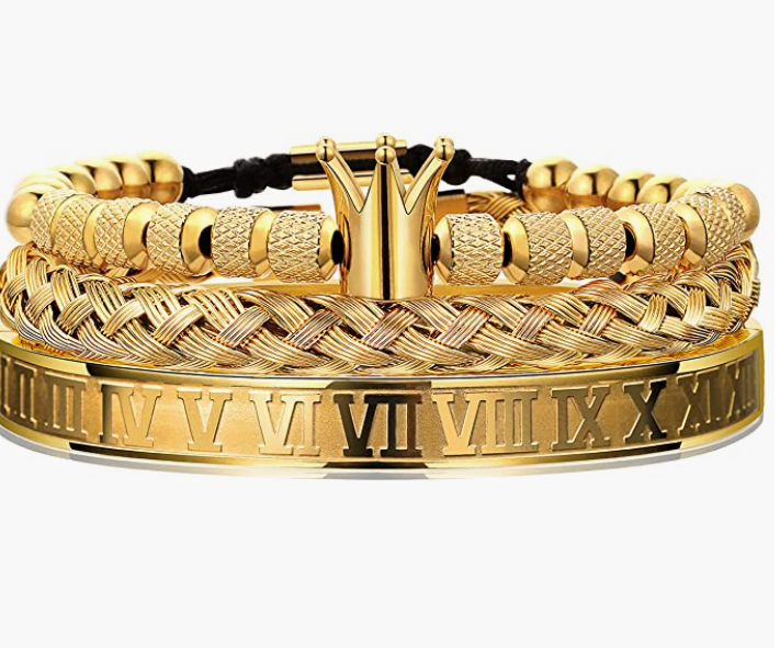 Stainless Steel Bracelets for Men Twisted Cable Bracelet Cuff Bracelet Men's Luxury Bracelet