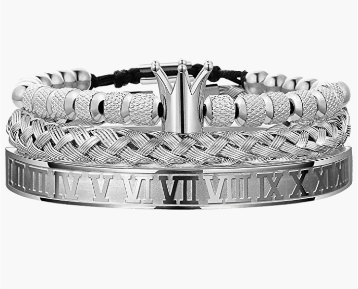 Stainless Steel Bracelets for Men Twisted Cable Bracelet Cuff Bracelet Men's Luxury Bracelet