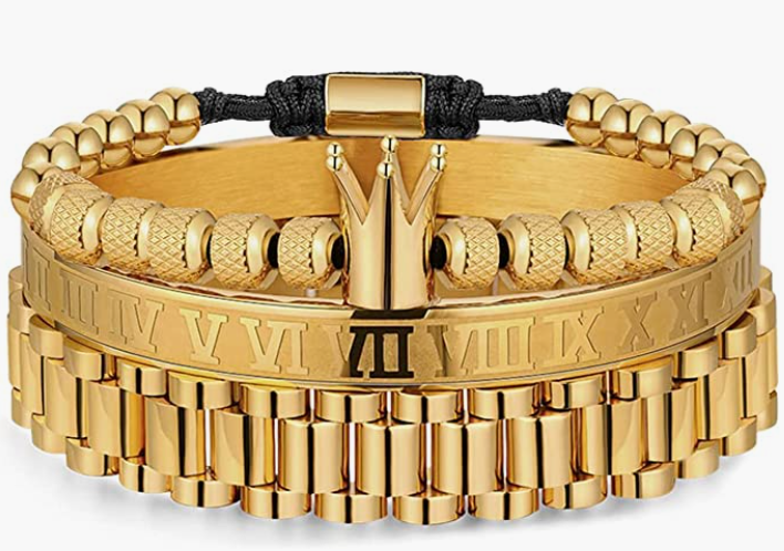 Stainless Steel Bracelets for Men Twisted Cable Bracelet Cuff Bracelet Men's Luxury Bracelet