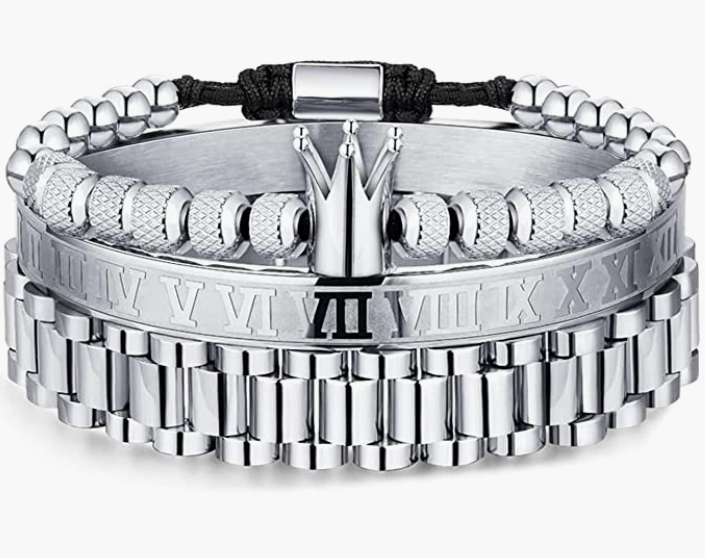 Stainless Steel Bracelets for Men Twisted Cable Bracelet Cuff Bracelet Men's Luxury Bracelet