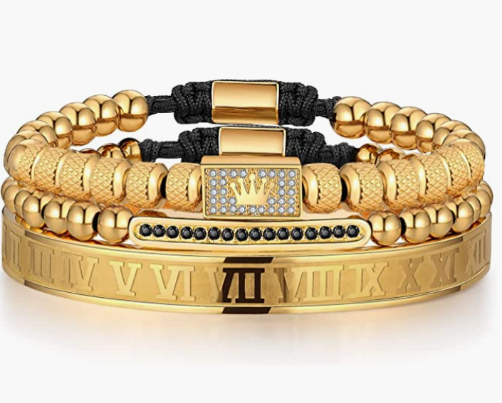 Stainless Steel Bracelets for Men Twisted Cable Bracelet Cuff Bracelet Men's Luxury Bracelet