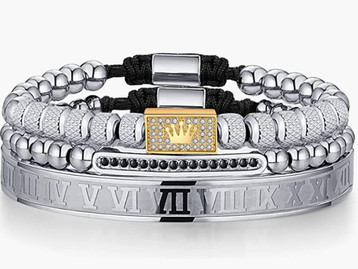 Stainless Steel Bracelets for Men Twisted Cable Bracelet Cuff Bracelet Men's Luxury Bracelet