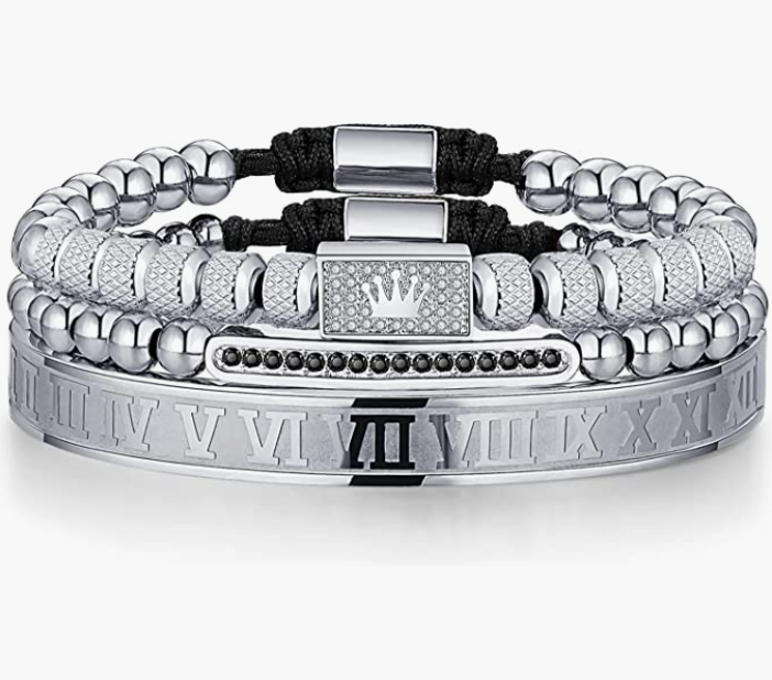 Stainless Steel Bracelets for Men Twisted Cable Bracelet Cuff Bracelet Men's Luxury Bracelet