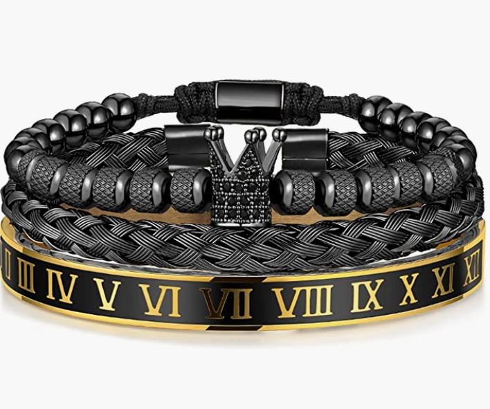 Stainless Steel Bracelets for Men Twisted Cable Bracelet Cuff Bracelet Men's Luxury Bracelet