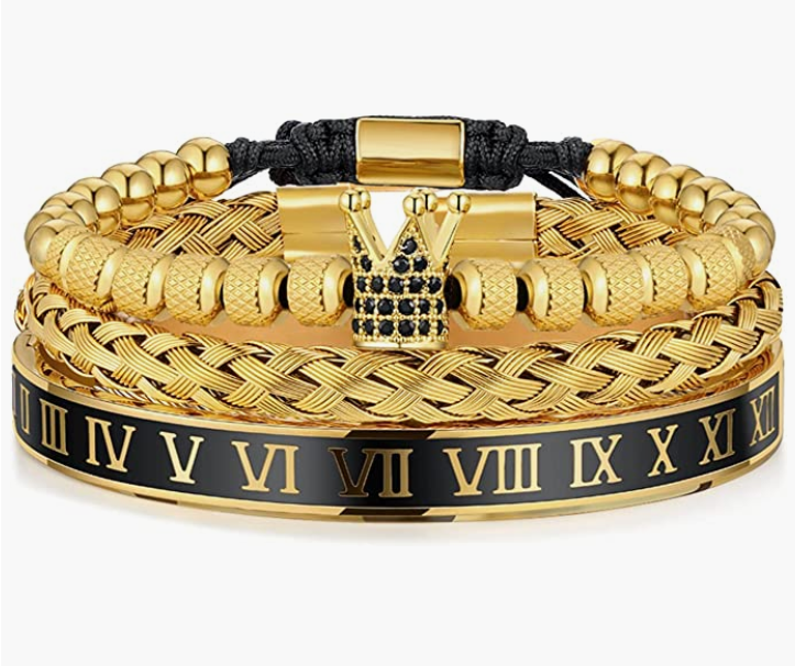 Stainless Steel Bracelets for Men Twisted Cable Bracelet Cuff Bracelet Men's Luxury Bracelet