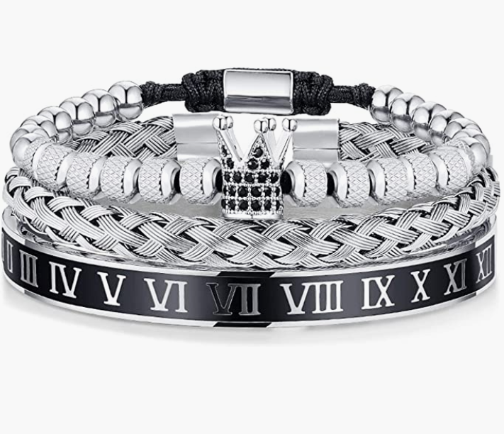 Stainless Steel Bracelets for Men Twisted Cable Bracelet Cuff Bracelet Men's Luxury Bracelet
