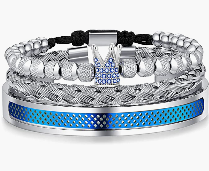 Stainless Steel Bracelets for Men Twisted Cable Bracelet Cuff Bracelet Men's Luxury Bracelet