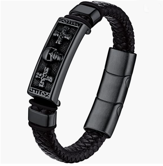 Leather Braided Viking Bracelets for Men Boys,