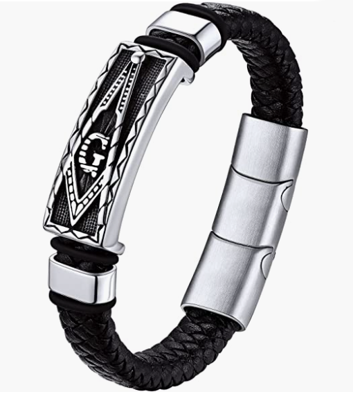 Leather Braided Viking Bracelets for Men Boys,