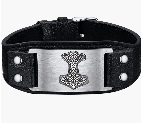 Leather Braided Viking Bracelets for Men Boys,