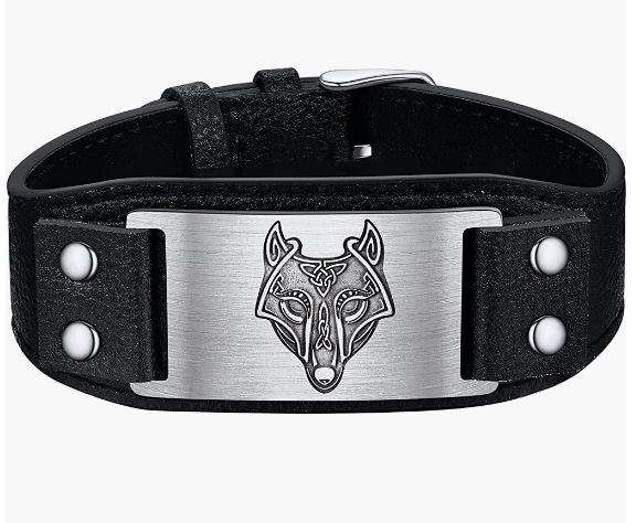 Leather Braided Viking Bracelets for Men Boys,