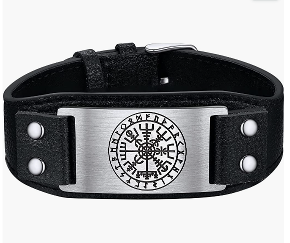 Leather Braided Viking Bracelets for Men Boys,