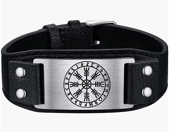 Leather Braided Viking Bracelets for Men Boys,