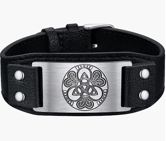 Leather Braided Viking Bracelets for Men Boys,