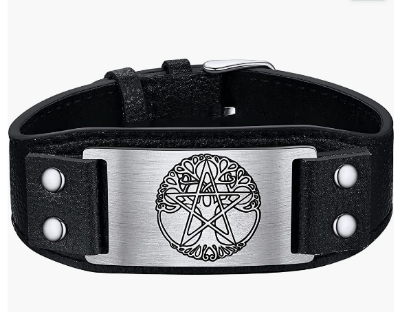 Leather Braided Viking Bracelets for Men Boys,