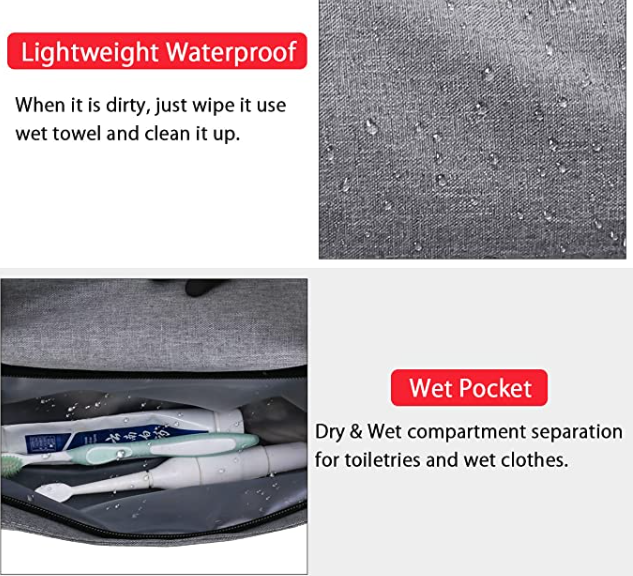 Sport Bag For Men Lightweight Carry On Bag With Pockets Waterproof Gym Travel