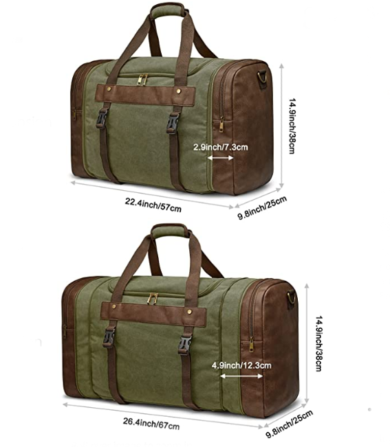 Bag FOR Travel, GYM BAG with Shoes Compartment for Men