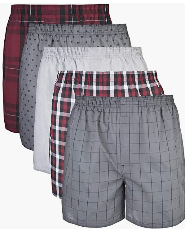 Mens Boxer Underwear 5 Pack