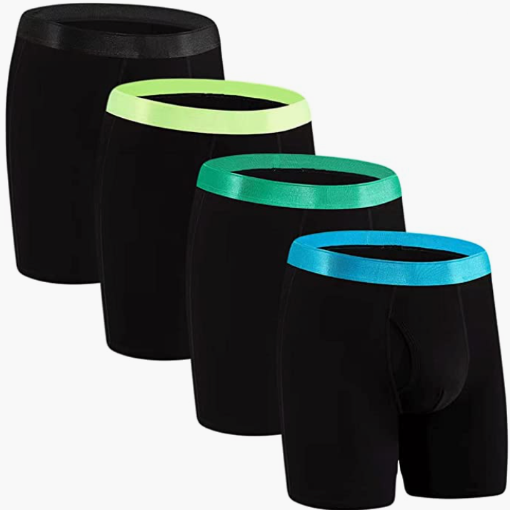 Mens Underwear Open Front with Pouch 4-Pack