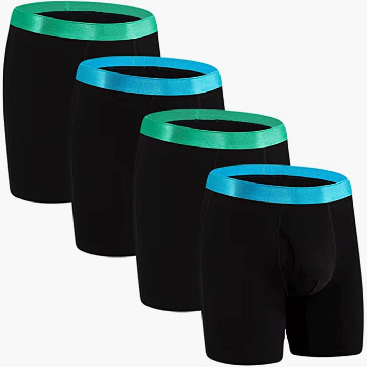 Mens Underwear Open Front with Pouch 4-Pack