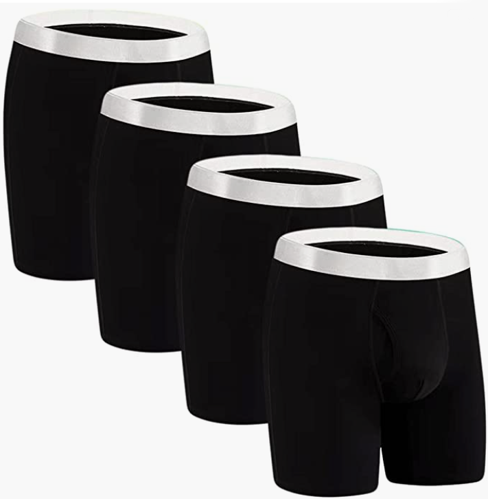 Mens Underwear Open Front with Pouch 4-Pack