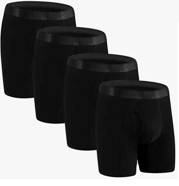Mens Underwear Open Front with Pouch 4-Pack