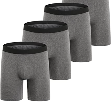 Cotton Boxer Briefs Fit Underwear, 3/4 Pack, 4 Pack