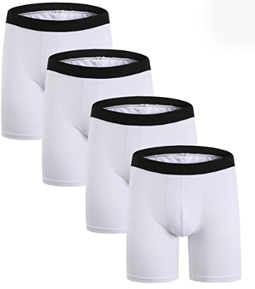 Cotton Boxer Briefs Fit Underwear, 3/4 Pack, 4 Pack