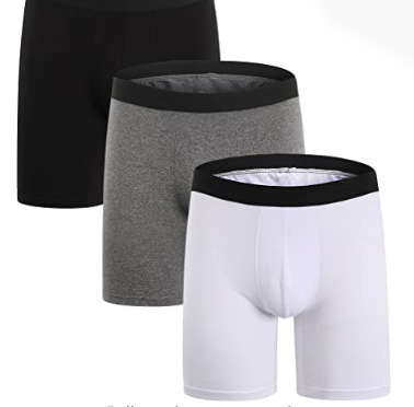 Cotton Boxer Briefs Fit Underwear, 3/4 Pack, 4 Pack