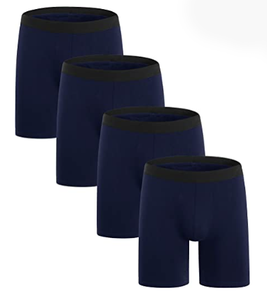 Cotton Boxer Briefs Fit Underwear, 3/4 Pack, 4 Pack