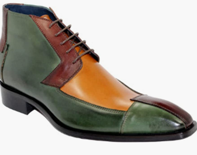 rare Pointed Toe real Leather Boots Waterproof shoes