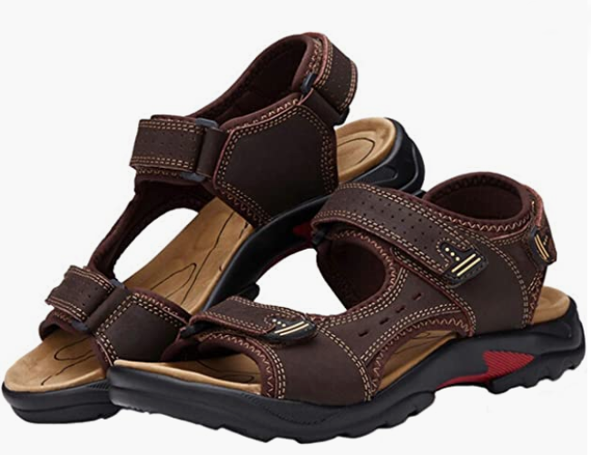 Men's REAL Leather Strap Sandal