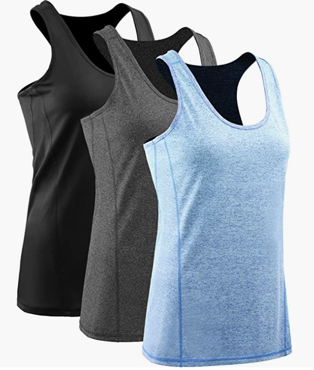 Workout Tank Tops For Women Racerback Yoga Tops Athletic 1 Or 3 Pack